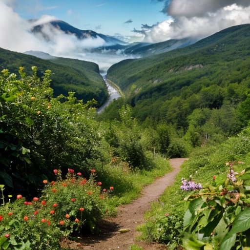 Яркий лесной ландшафт с черникой и голубикой, контрастирующие условиями роста.