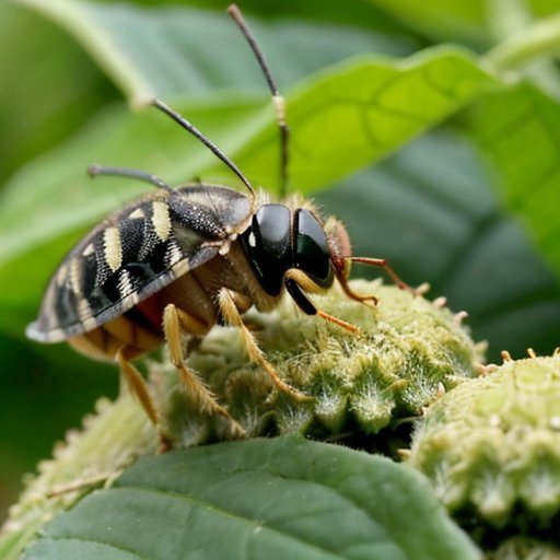 Сад с заражёнными тлёй растениями, органический пестицид и календарь для обработки.