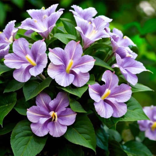 Ухоженный сад с здоровым кустом сирени и организованным ландшафтом.