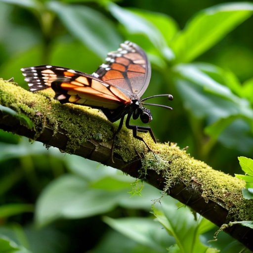 Здоровый сад с растениями, естественным контролем вредителей и защитными барьерами на фоне ясного неба.