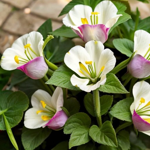 Сад с яркими цветами эустомы и компаньонами: лаванда, розы, шалфей, гипсофила и колеус.