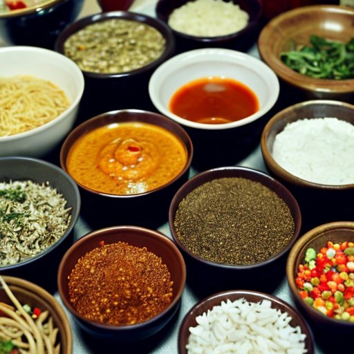 Разнообразие соусов в элегантных контейнерах на деревянном столе.