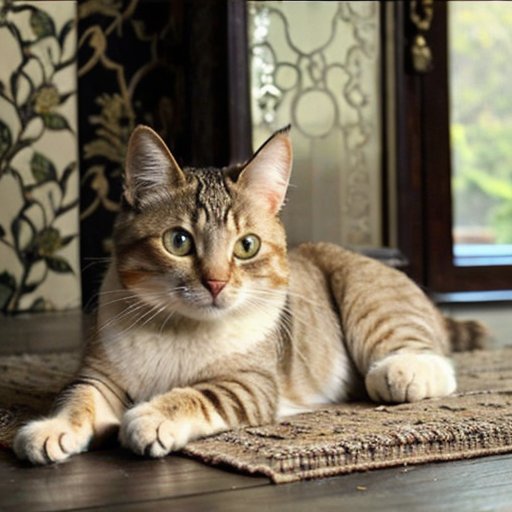 Уютная гостиная с разнообразными обоями для комфортной атмосферы для кошек.