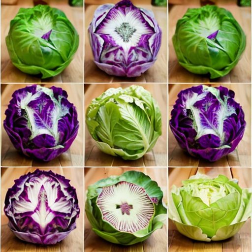 Ассорти различных видов капусты на деревянном столе для приготовления голубцов.