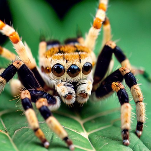 Среда обитания с яркими растениями и паутиной, где живут прыгуньи с большими глазами и ловкими телами.