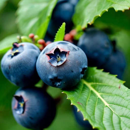 Черника с паутиной на листьях, признаки повреждений от вредителей.