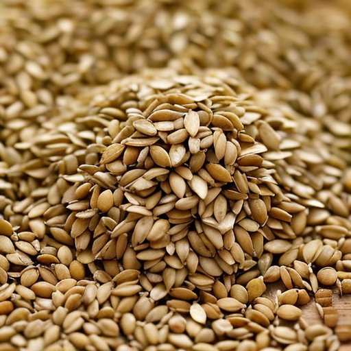 Близкий план семян пажитника на деревянном столе, окруженных свежими листьями, с банкой молотого пажитника и паром от кастрюли с тушеным блюдом.