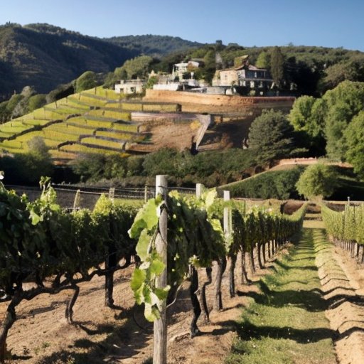 Виноградник с четырьмя типами почвы: песчаная, глинистая, известковая и суглинистая.