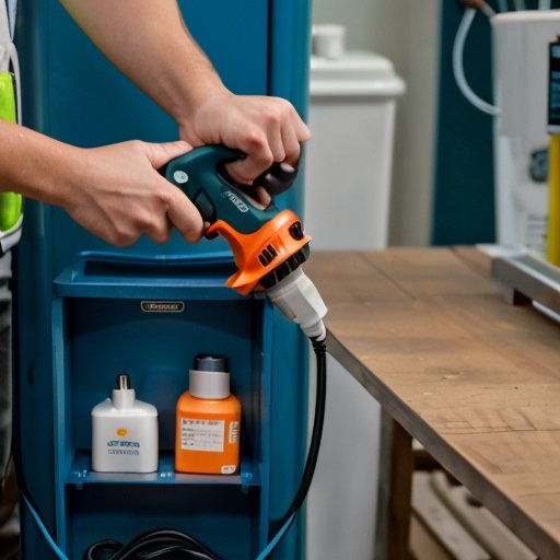 Организованная зарядная станция для распылителя 