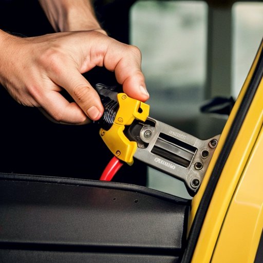 Упорядоченное рабочее пространство с антеннами и кабелями, инструментами и схемой подключения.