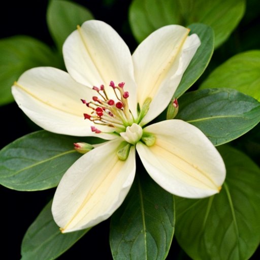 Весенний пейзаж с распускающимися растениями, ясным небом и легким ветерком.