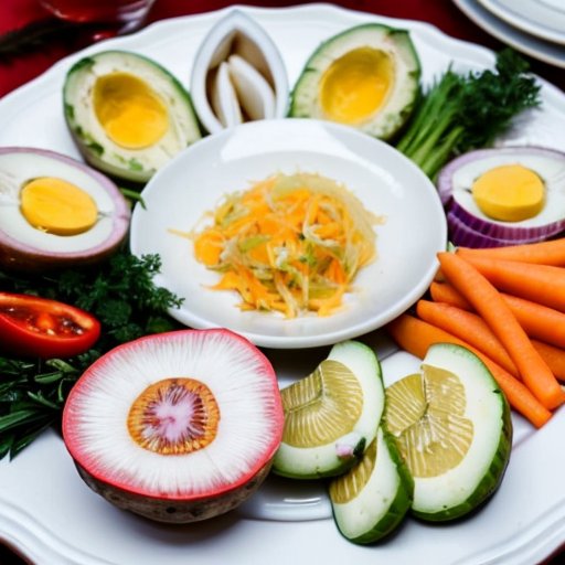 Красивая тарелка салата