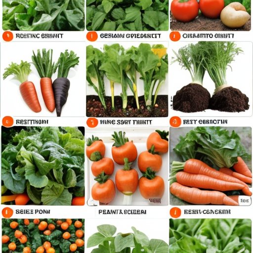 Упорядоченный овощной сад с разнообразными культурами и здоровой почвой.