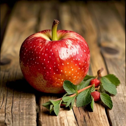 Спелый фрукт шарафуга на деревянном столе с нарезанными ломтиками и свежими травами.